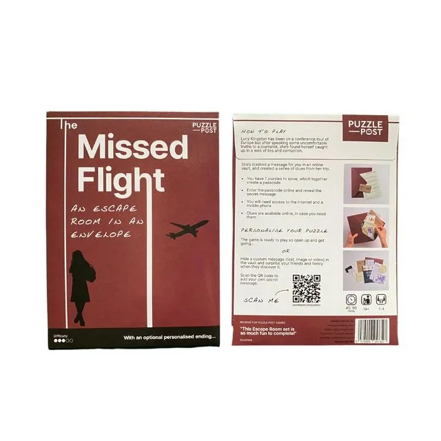 An Escape Room in an Envelope: The Missed Flight