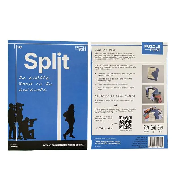 An Escape Room in an Envelope: The Split