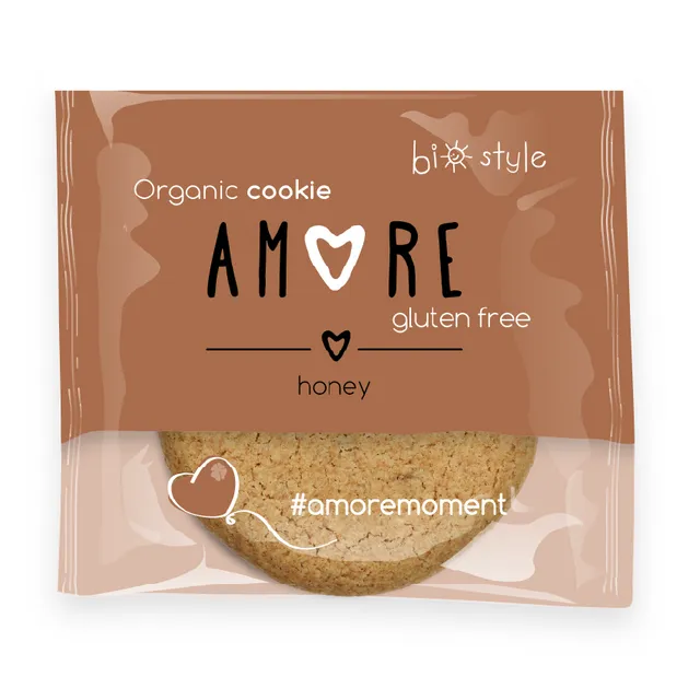 AMORE Organic Gluten Free Honey Cookie 38 g x 12 pcs