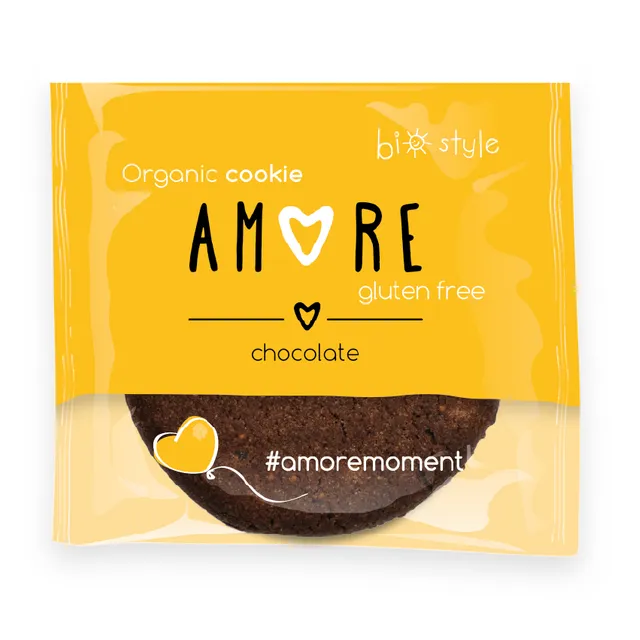 AMORE Organic Gluten Free Chocolate Cookie 38 g x 12 pcs