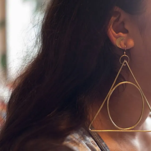 Alchemy Triangle Earrings