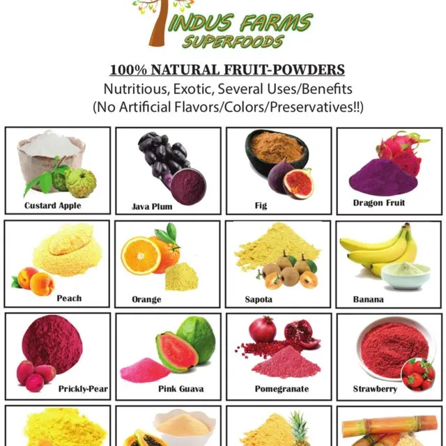 Sample Kit - 100% Natural Fruit/Vegetable/Flower Powders