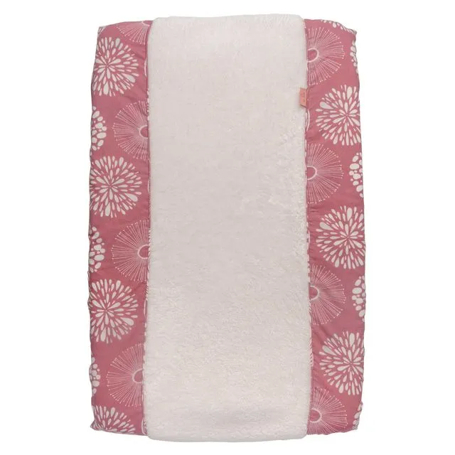 Changing pad cover Sparkle rose / offwhite