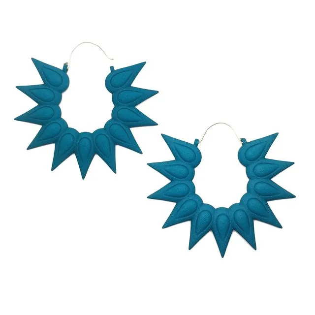 Hoops XL - floral earrings