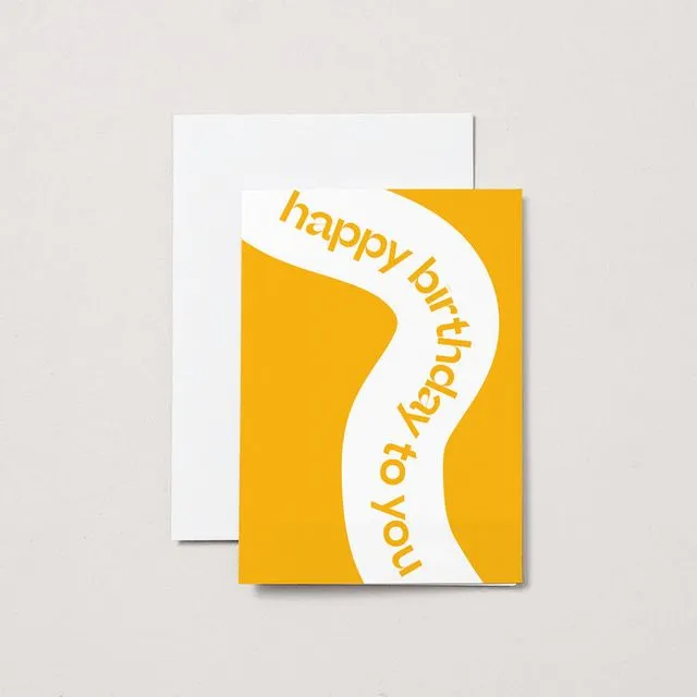 Happy Birthday - A6 Greeting Card