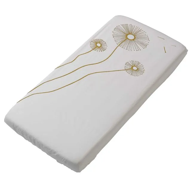 Fitted sheet 60x120 Sparkle sweet honey / offwhite