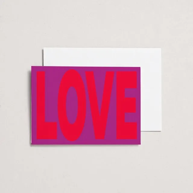 Love - A6 Greeting Card