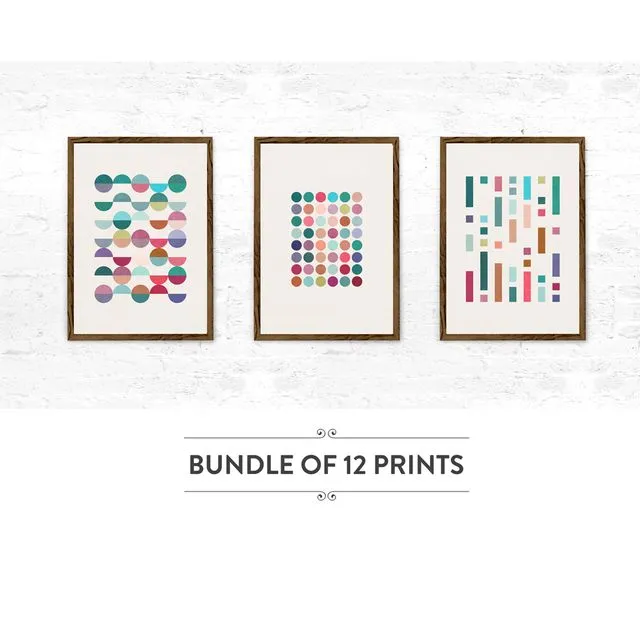Best Seller Geometric Prints Variety Pack of 12