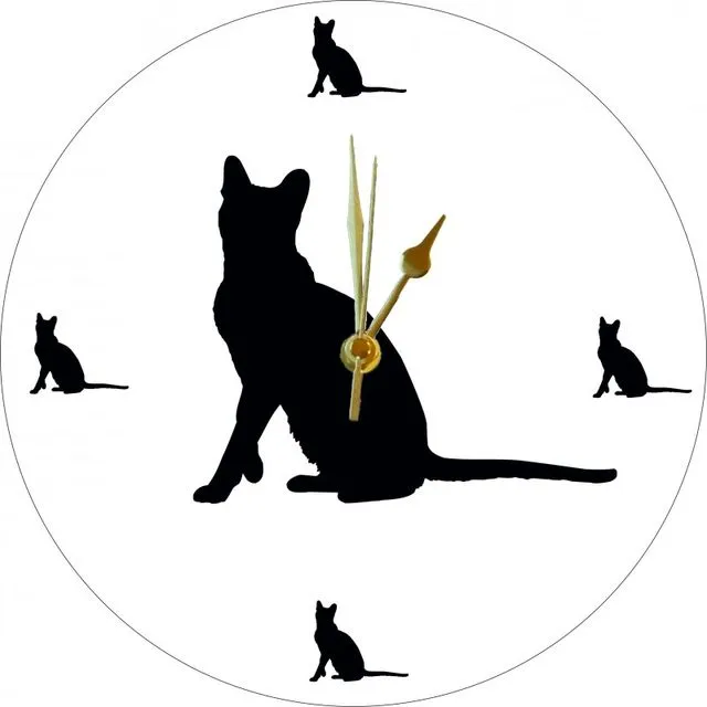 Cut Out Animal Clock - Havana Brown Style 1