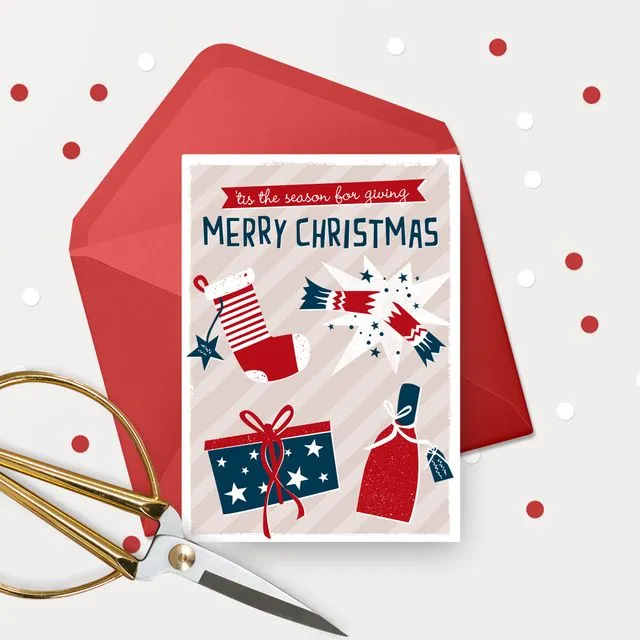 Christmas card - 'tis the season for giving