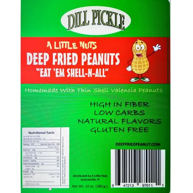Dill Pickle Flavored Deep Fried Peanuts