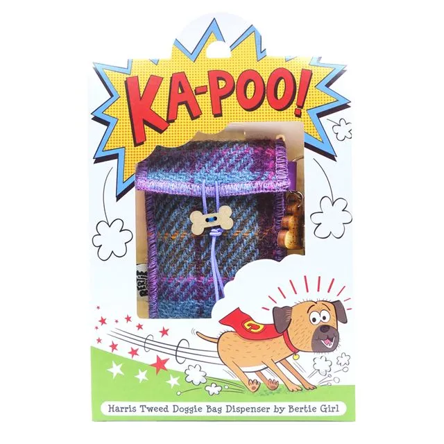 Ka-Poo Doggie Bag - Teal & Pink Check Tartan
