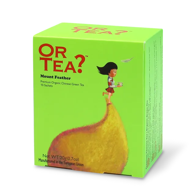 Mount Feather- organic green tea- 10- sachetbox