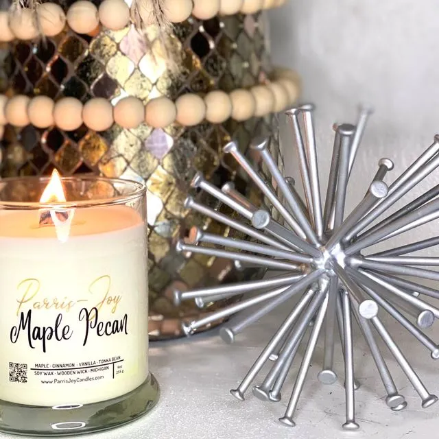 MAPE PECAN SOY WOODEN WICK CANDLE