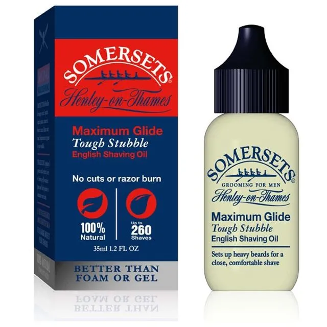 Somersets Maximum Glide Tough Stubble Shaving Oil 35ml (pack of 6)