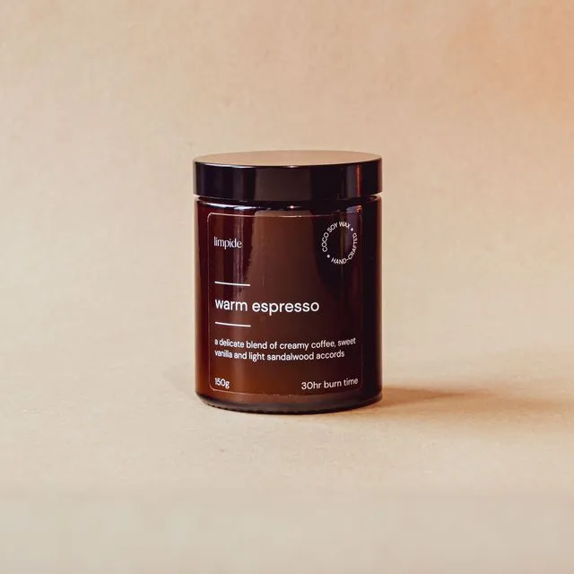 Warm Espresso Soy Scented Candle