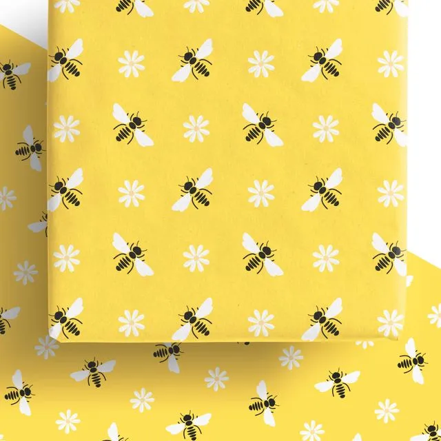 Eco Bee Wrapping Paper Sheets