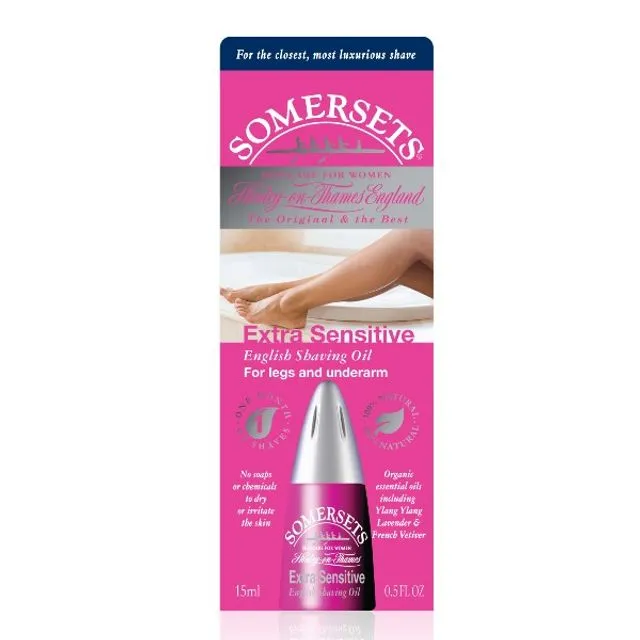 Somersets Extra Sensitive Shaving Oil for Women (Legs) 15ml (pack of 6)