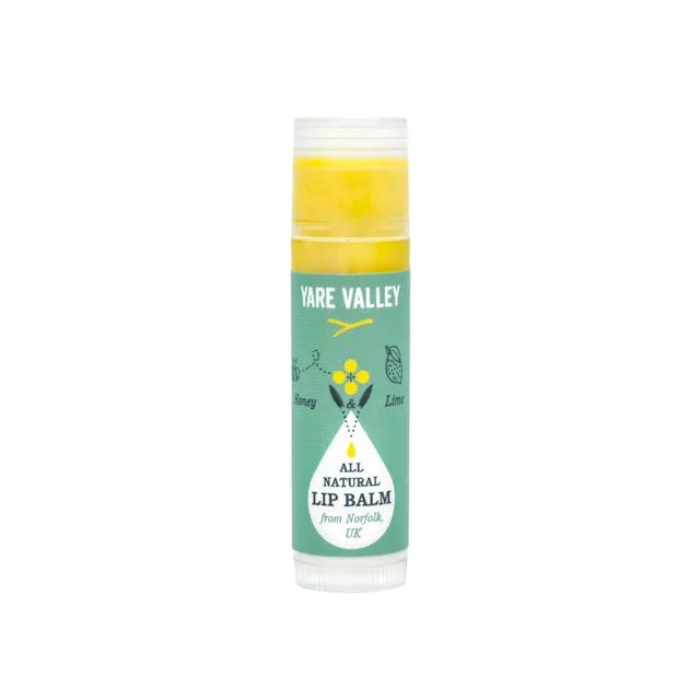 4g All Natural Honey and Lime Lip Balm Stick (Clear) (case of 20)