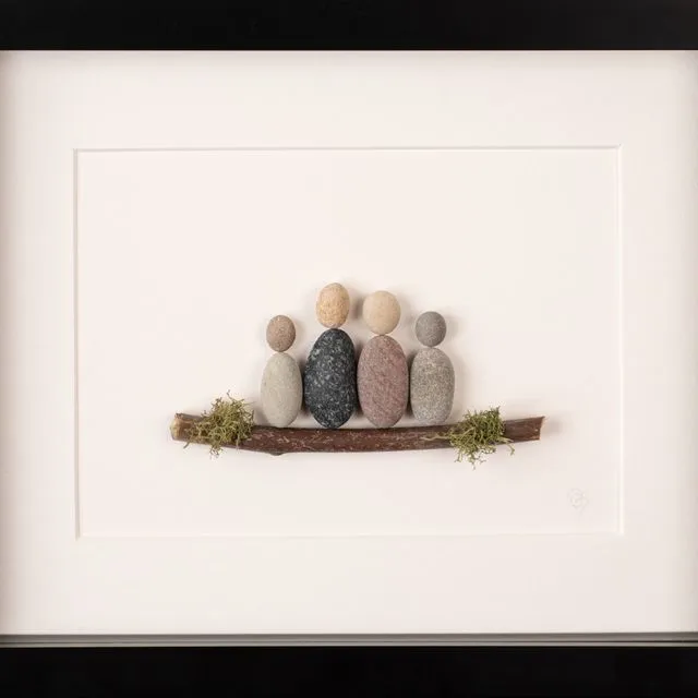Our Family Pebble Art