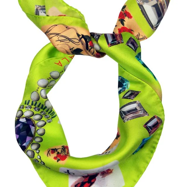 Plaisir D'Amour Scarf Lime Yellow