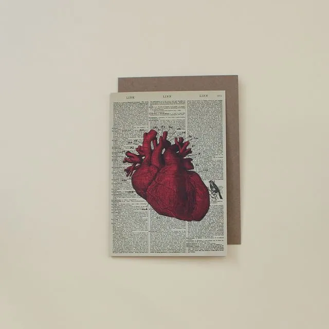 Anatomical Heart Dictionary Art Card (WAC20513)