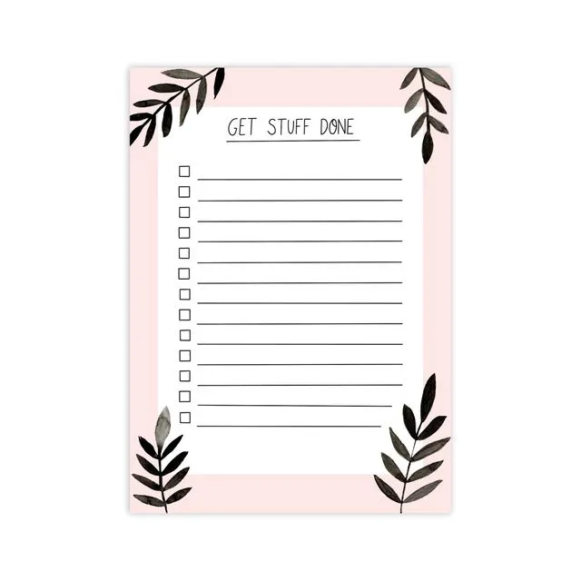 Get Stuff Done A6 Notepad