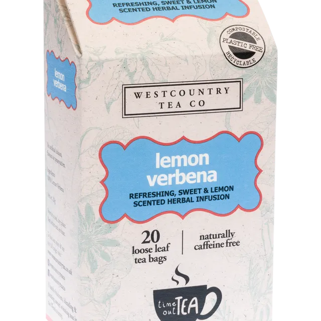Time Out Tea Lemon Verbena 20 T'Bags - case of 6
