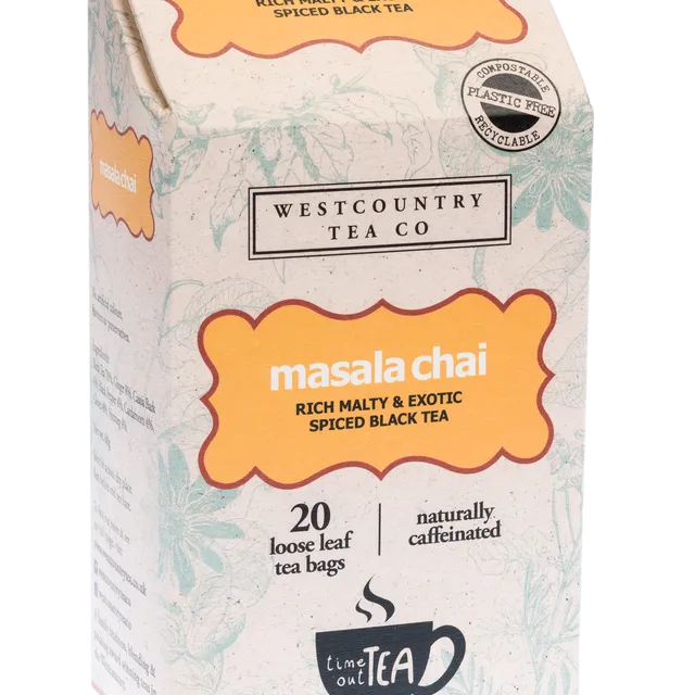 Time Out Tea Masala Chai 20 T'Bags - case of 6