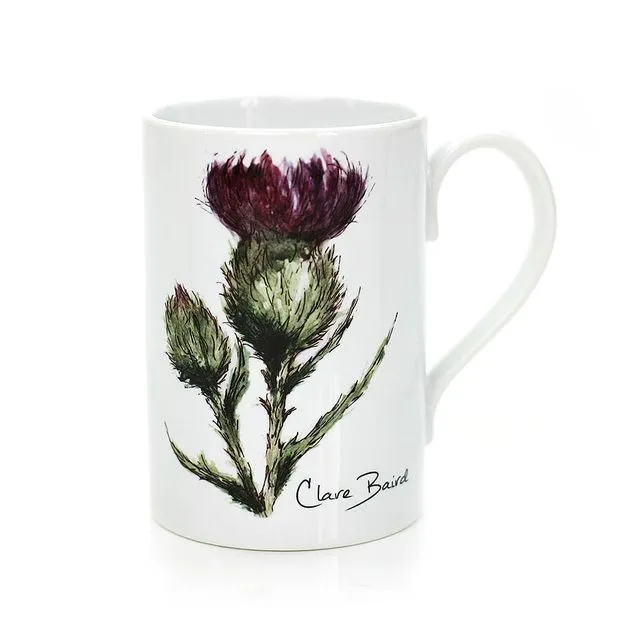 Thistle Flower of Scotland Porcelain Mug