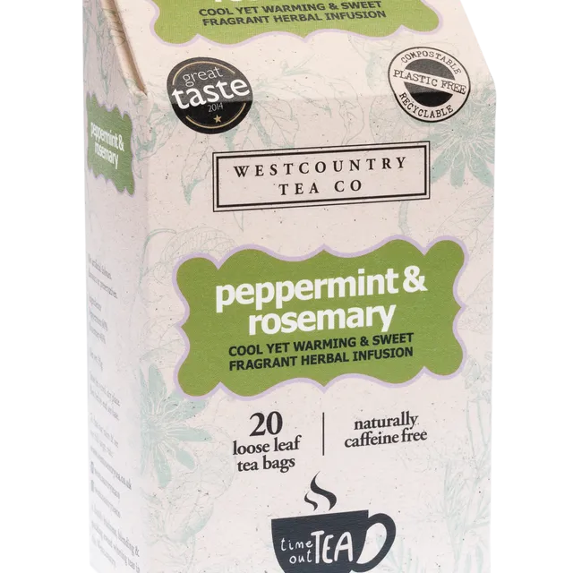 Time Out Tea Peppermint & Rosemary 20 T'Bags - case of 6