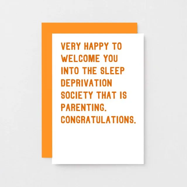 Sleep Deprivation New Baby Card | SE2031A6