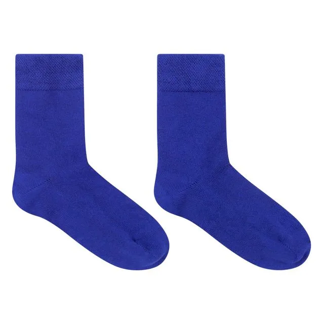 Bamboo Socks Blue 2y-4y