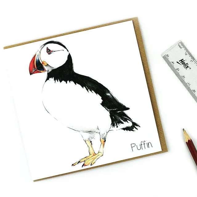 Puffin Card (pack of 6 cards)