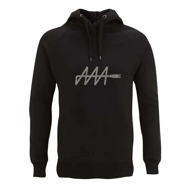 LIMITED EDITION: Cracked Ink Signature Logo Hoodie - Black