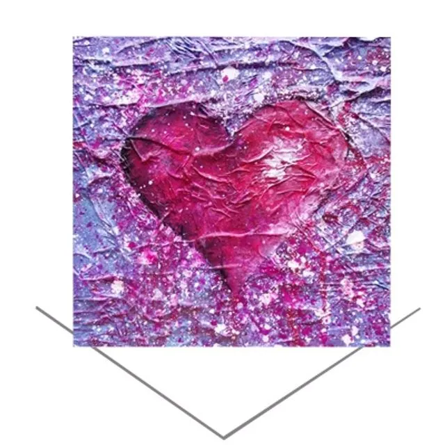Love Purple Greeting Card