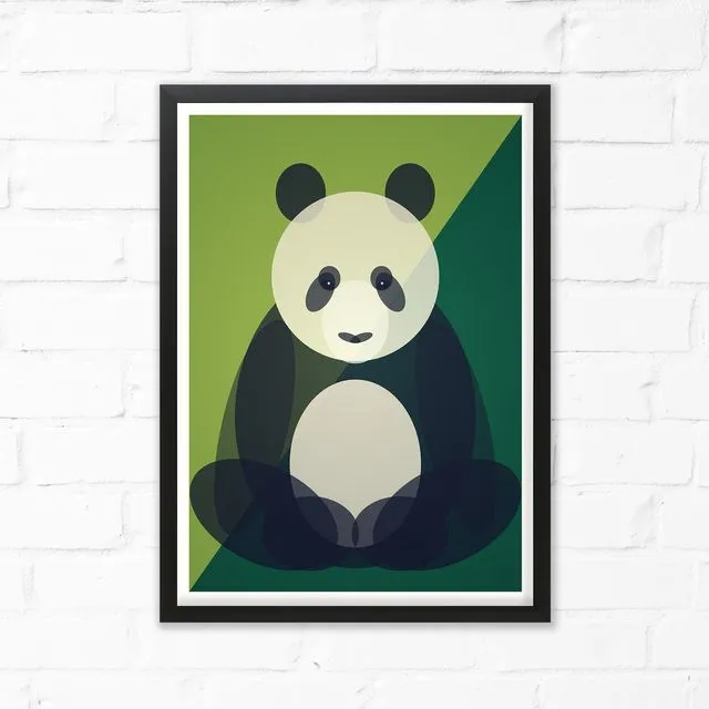 Mid Century Panda Print 3 sizes