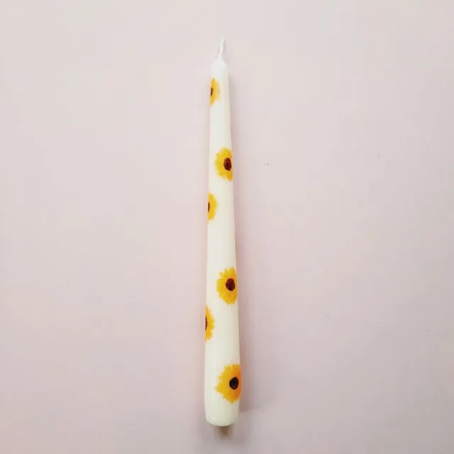 Sunflower Dinner Candle
