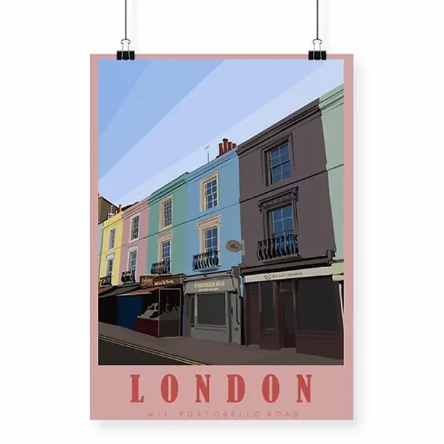 Portobello Road, London Art Print