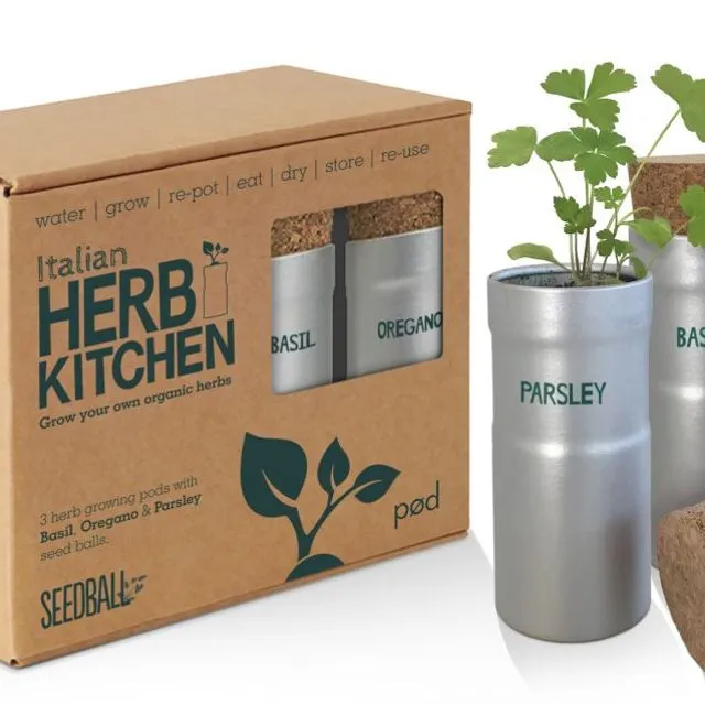 Italian Herb Kitchen Grow Kit pack of 5