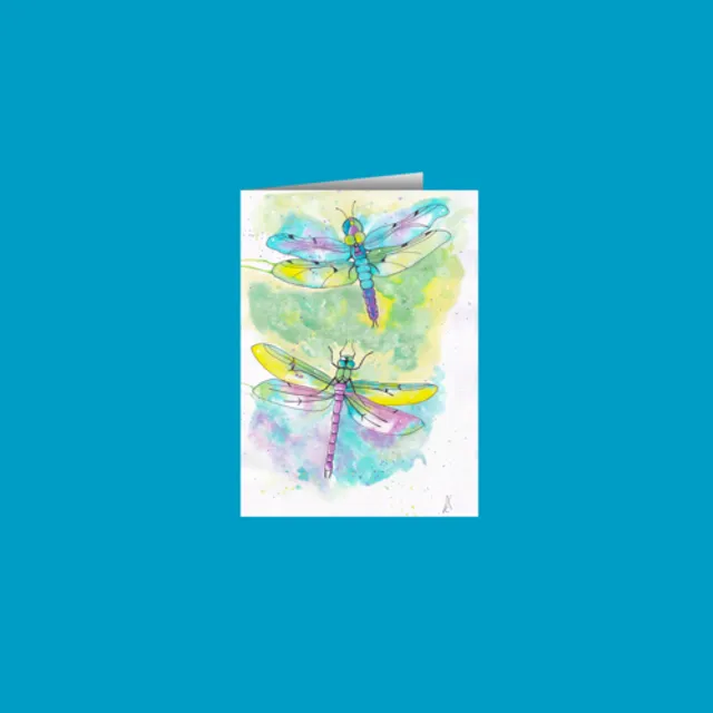 Dragonflies 2 Greetings Cards