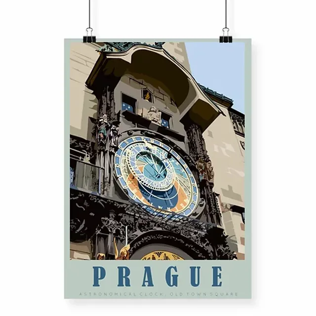 Astronomical Clock, Prague Art Print