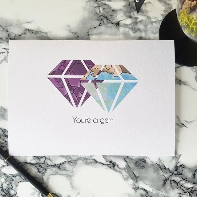 Gem Greeting Card