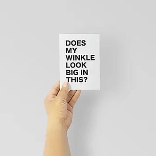 Does my winkle look big in this? cards pack of 6