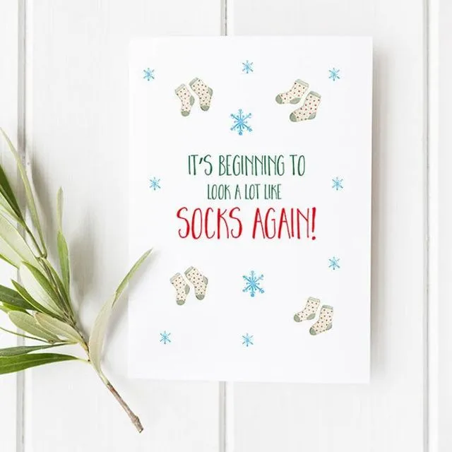 Socks Again... Christmas Card