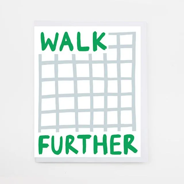 ‘Walk Further’ Memoranda Mini Card