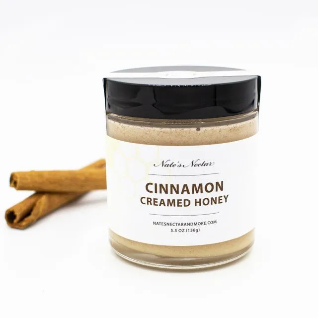 Cinnamon Creamed Honey, 5.5 oz, Glass Jar