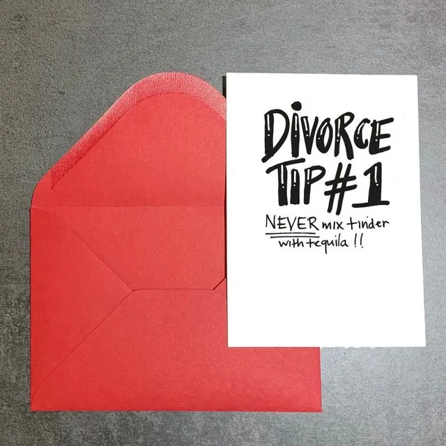 Divorce Tip #1 Greeting Card