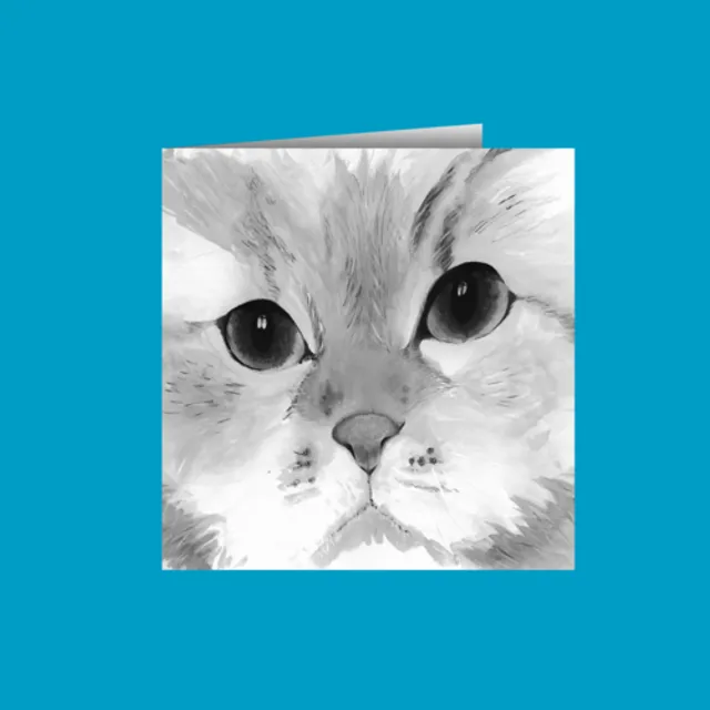Persian Cat Greetings Card