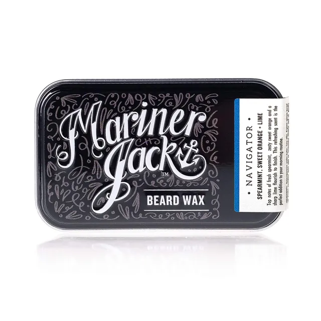 Navigator Beard and Moustache Wax - spearmint, sweet orange and lime - pack of 6